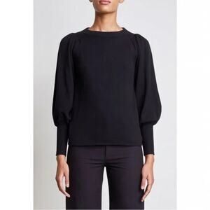 Apiece Apart Sweater Women Extra Small Dewi Puff Sleeve Crew Neck Cashmere Blend